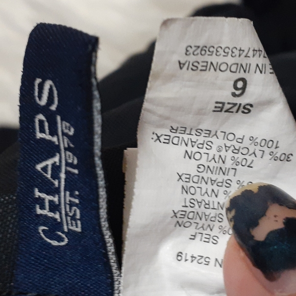 Chaps Polka Dot Halter Swimsuit Size 6 - Picture 3 of 5